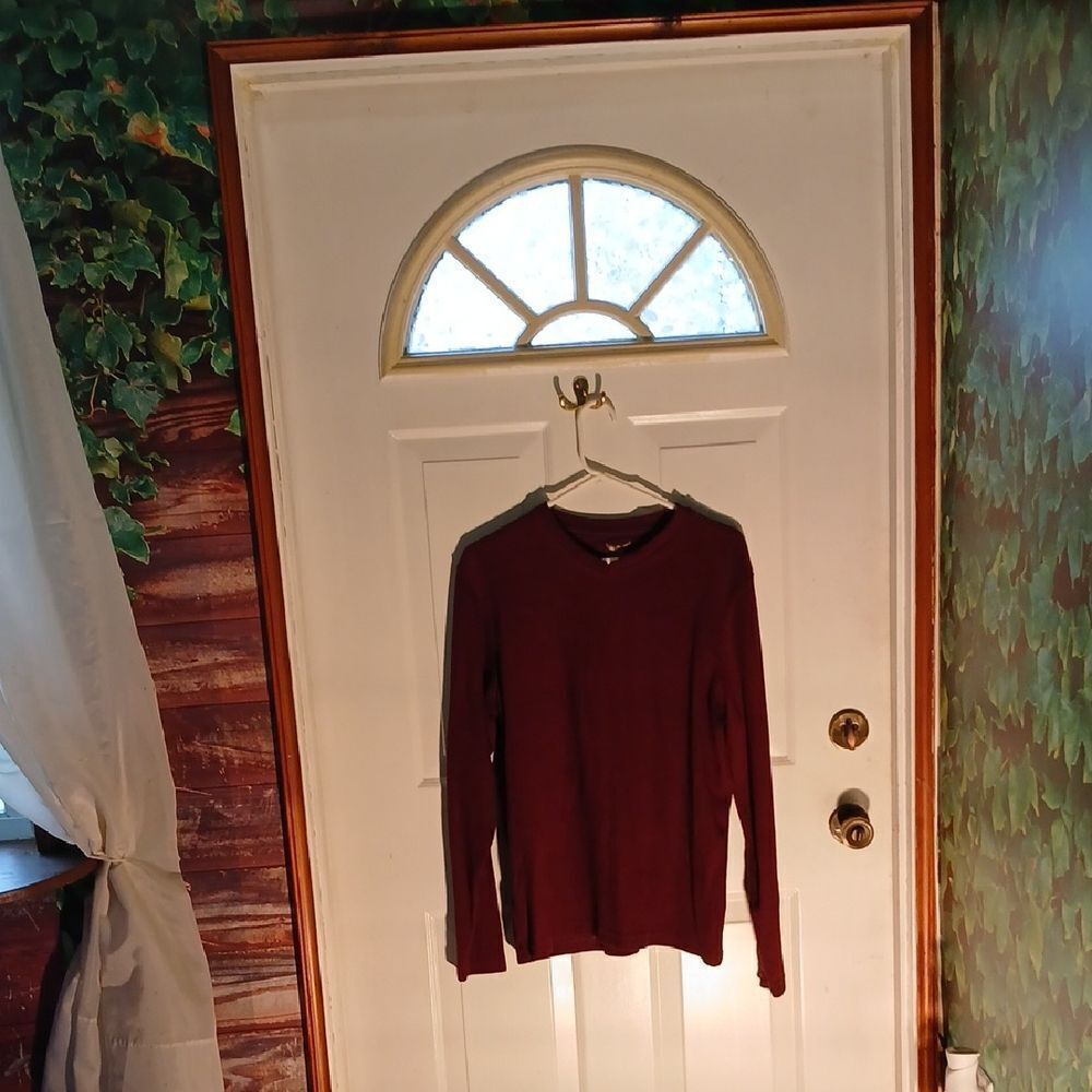 Faded Glory Maroon Men's Jersey Shirt RL55